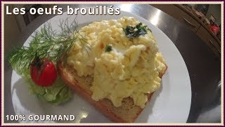 Recette des oeufs brouillés [upl. by Nylhtiak]