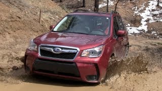 2014 Subaru Forester XT Muddy OffRoad Drive amp Review [upl. by Irme]