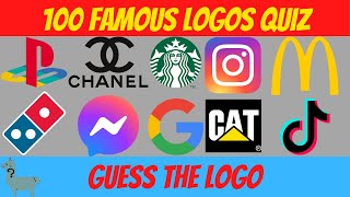 Famous Logos Quiz  Guess the Logo [upl. by Trudey]