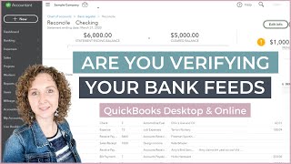 Do I need to reconcile if I am using the Bank Feed in QuickBooks [upl. by Novick]