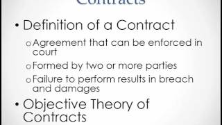 Business Law Introduction to Contracts [upl. by Dry968]