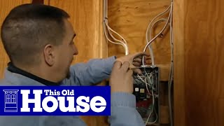 How to Connect a 220Volt Receptacle to a 20Amp Breaker  This Old House [upl. by Flanigan]