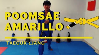 TUTORIAL POOMSAE AMARILLO 1 Jang [upl. by Amling520]