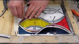 Sophies Stained Glass  Leaded Glass  Teaching a Complete Beginner Leading [upl. by Shanna400]