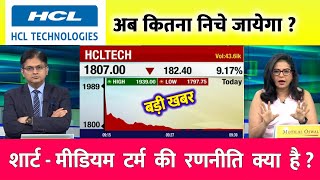 HCL TECHNOLOGIES SHARE LATEST NEWS  HCL TECH SHARE ANALYSIS  HCL TECH SHARE TARGET [upl. by Couchman211]