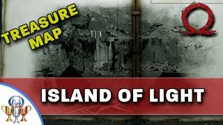 God of War Treasure Map  Island of Light  Map and Dig Spot Locations [upl. by Cyrille]