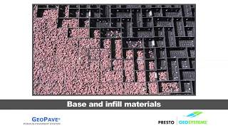 GEOPAVE® Aggregate Porous Pavement Installation Video [upl. by Binnie]