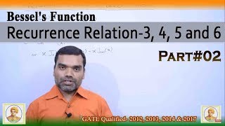 Bessels Function  Recurrence Relation3 4 5 amp 6 in Hindi Part2 [upl. by Carolyn]