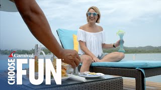 Amber Cove Cabanas Everything You Need to Know  Carnival Cruise Line [upl. by Haraf]