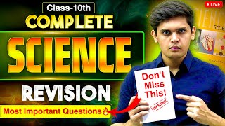 Class 10th  Complete Science Revision🔥 Most Important Questions  Prashant Kirad [upl. by Laszlo]