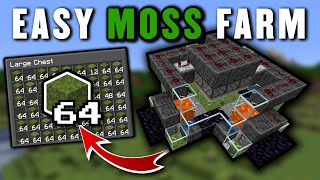 Minecraft MOSS BLOCK FARM  Unlimited Automatic [upl. by Mcgrath]