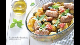 Verdure al forno con salsiccia  Ricette che Passione [upl. by Otit]