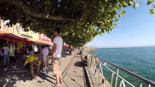 STREET VIEW Die Seepromenade in Meersburg am Bodensee in GERMANY [upl. by Leschen]