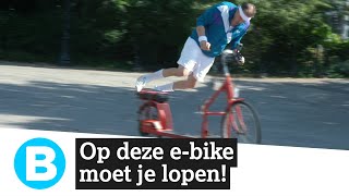 Lopend fietsen deze ebike heeft een loopband [upl. by Carlynn214]