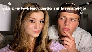 asking my Boyfriend questions girls are afraid to ask boys [upl. by Brand]