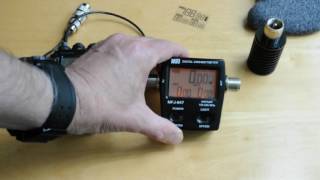 MFJ847 VHF UHF SWR Wattmeter Review [upl. by Russia]