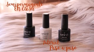 COMO HACER ESMALTE SEMI PERMANENTE  TUTORIAL PARA PRINCIPIANTES PASO A PASO [upl. by Madelina]