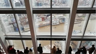 Visiting The View From The Shard In London [upl. by Ayota]