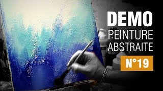 Demo peinture acrylique facile  Textures n°19 [upl. by Ainitsirk685]