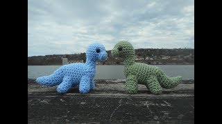 Long Neck Dinosaur Amigurumi Crochet Tutorial [upl. by Ydnic2]