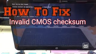 How to fix The CMOS checksum is invalid on your laptop date and time always reset [upl. by Ardnuahc]