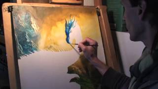 Ciruelo Cabral Paints Eragon and Saphira [upl. by Benny]