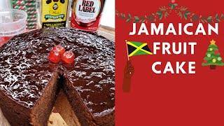 Jamaican Fruit cake  Christmas Cake How to make Fruit cake [upl. by Camm]