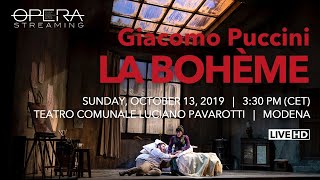 Giacomo Puccini LA BOHÈME  OPERA LIVE STREAMING [upl. by Ayik]