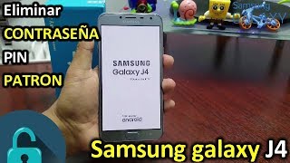 ⚠️ Samsung Galaxy J4 2018 ELIMINAR ContraseñaPatron o Pin 🔓 [upl. by Elleval86]