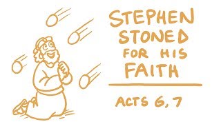 Stephen Stoned for His Faith Bible Animation Acts 67 [upl. by Baese]