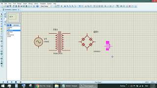 5V DC Power Supply using LM7805 Regulator Proteus Simulation [upl. by Airbmak]