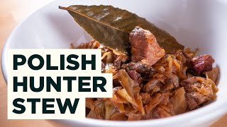 Bigos Recipe  How to Cook Polish Hunters Stew [upl. by Kathy389]