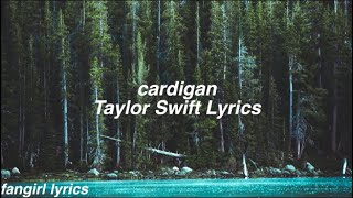 cardigan  Taylor Swift Lyrics [upl. by Ramedlav]