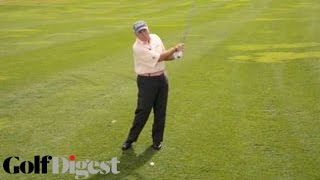 Hit Hybrids Down amp ThroughLessons with Butch HarmonGolf Digest [upl. by Acyssej]