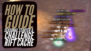 Diablo 3  Seasonal Starter How To Guide amp Challenge Rift Cache [upl. by Ahcsim57]