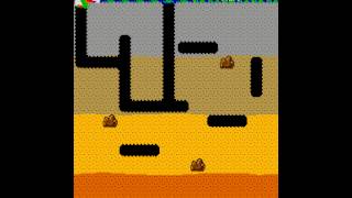 Arcade Game Dig Dug 1982 Namco [upl. by Suhploda412]