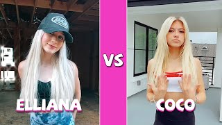 Elliana Walmsley Vs Coco Quinn TikTok Dance Compilation July 2021 [upl. by Odom]