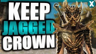 How To KEEP The JAGGED CROWN In SKYRIM  Easy Exploit [upl. by Kreda72]