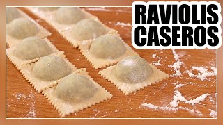 😀Cómo hacer RAVIOLIS de ESPINACA y RICOTA  Receta FÁCIL [upl. by Enneirda]