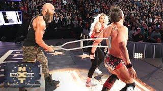 Tommaso Ciampa attacks Johnny Gargano with a crutch from behind NXT TakeOver Philadelphia [upl. by Norbel]