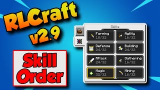 RLCraft 291 Skill Leveling Priority 💪 [upl. by Einnos]