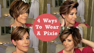 HOW TO STYLE A PIXIE CUT 4 WAYS Messy Feminine Curly Bob amp More  Dominique Sachse [upl. by Enia]