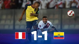 Eliminatorias  Perú 11 Ecuador  Fecha 16 [upl. by Leonelle]