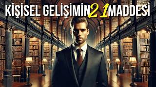 KİŞİSEL GELİŞİM 21 MADDEDE NASIL OLUR  Kişisel Gelişim Videoları [upl. by Oswell]