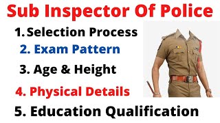 Sub Inspector Qualification in Tamil Full Details  TN SI Exam Qualification in Tamil [upl. by Ynhoj927]