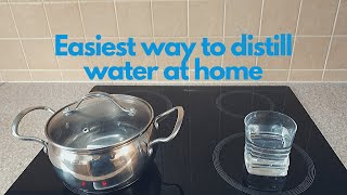 How to make distilled water at home EASIEST WAY [upl. by Noeruat]