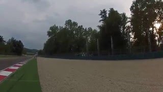 Imola F1 Racetrack Tamburello corner Ayrton Sennas crash site  Italy [upl. by Liahcim]