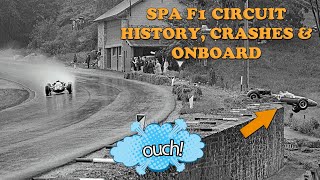 Spa F1 Circuit History Crashes and Onboard Old layout FULL LAP 1962 [upl. by Narat304]