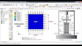 Simulation Consolidated Undrained CU Triaxial Test Abaqus [upl. by Bartlett]