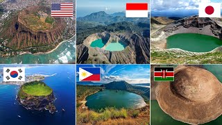 15 MIND BLOWING VOLCANIC CRATERS IN THE WORLD EARTHGENT [upl. by Eibur]